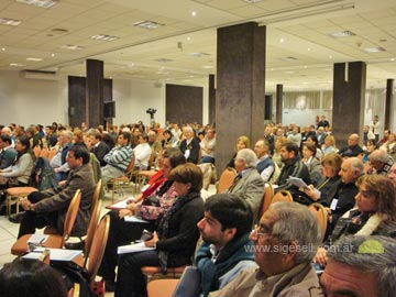 Una imágen del numeroso público en las Jornadas (foto Jimena Ciuró)