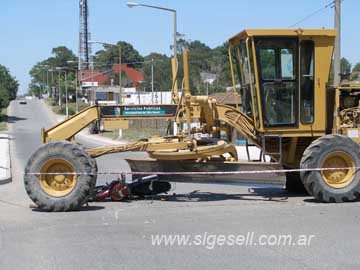 imágen de lo que quedód el fatal accidente