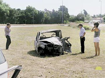 Estado en que quedó el rodado menor (foto clarin.com)