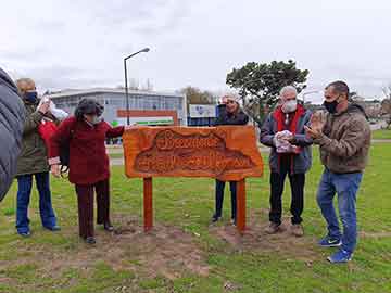 La Mesa de Conduccion descubrió el cartel alusivo a don Raul Alfonsin