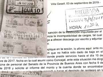 Baldo presentó pruebas ante el Concejo Deliberante
