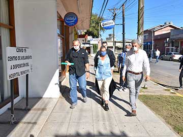 Berni, Zuloaga y Barrera de recorrida. El Ministro  se refirió al asesinato de Fernando