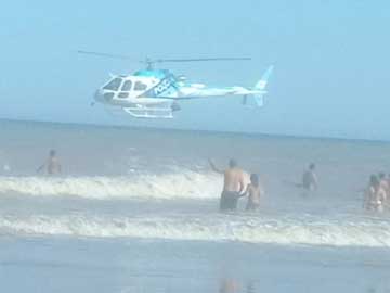 Ministro de vuelo bajo: la imágen es anterior al vuelo sobre la playa