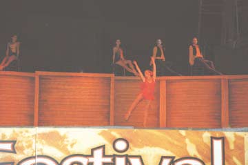 Eleonora Cassano actuó en Villa Gesell en el 2008 (archivo)