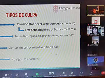El ciclo se dictó la semana pasada vía zoom, contó con asistentes de distintas provincias 