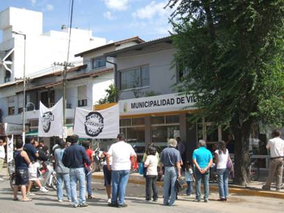La manifestaciòn fue muy ruidosa
