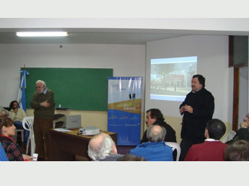 Erneta y Castellani durante una reunión (foto El fundador online)