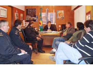 La reunión se realizó en el despacho Municipal (foto Prensa MVG)