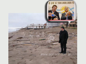 Erneta hoy en la playa. deberá recurir otra vez a de Vido por fondos?