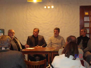 Eduardo Rodríguez Paz, Juan Oviedo, Aníbal Zaldivar y Gustavo Dos Santos.