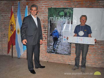 El Delegado  López Dobarrodurante la presentación.  No asistió el Intendente Erneta