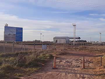 Así esta hoy la obra: en estado de abandono. Falta solo un 5% para finalizarla
