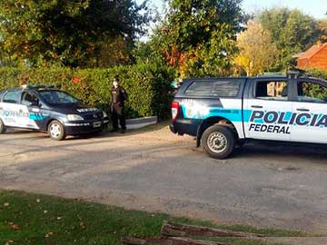 Imágen del operativo en un Country de la vecina ciudad de Chascompus
