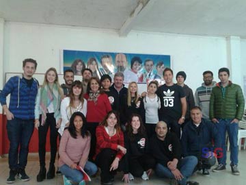 La foto final del encuentro de capacitación de la JR