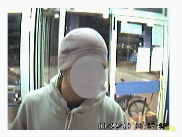 Las cámaras de la GNC de Boulevard captaron con claridad el rostro del asaltante 