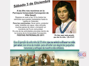 Afiche de invitación a la peregrinación