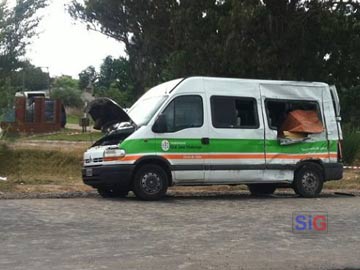 Así quedó el vehiculo menor (foto gentileza M Gutierrez)