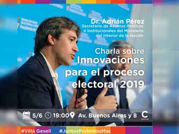 Adrian Perez visitará hoy la ciudad, ofrecerá una charla en el local de Cambiemos