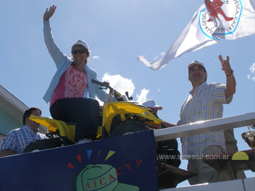 Lidia y su alegría en lo más alto del podio