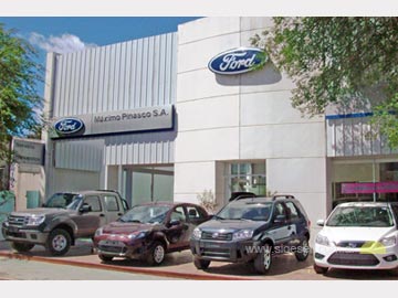 Máximo Pinasco es sinónimo de Ford en toda la zona. Imágen de la sucursal Pinamar