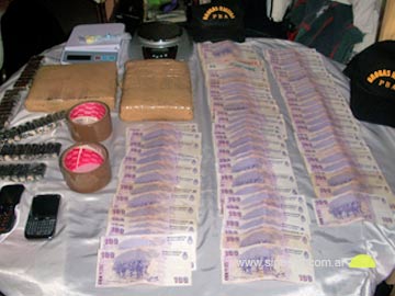 Una imágen de lo secuetrado en Ostende (foto gentileza Policía Departamental Pinamar)