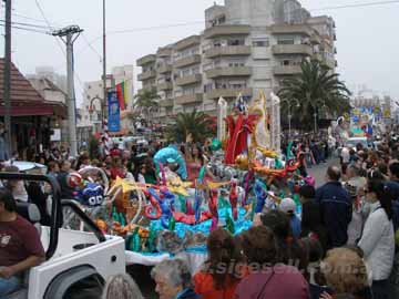 La alegoría principal de la Carroza ganadora    