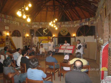 Una vista de la capaitación realizada en el salón del Rotary