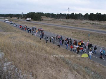 Peregrinos en la Ruta, hacia Santiago Apostol (foto archivo 2007)