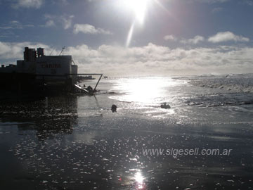 Así amaneció la playa esta mañana