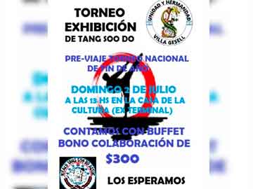 afiche promocional que llegó a nuestra redaccion